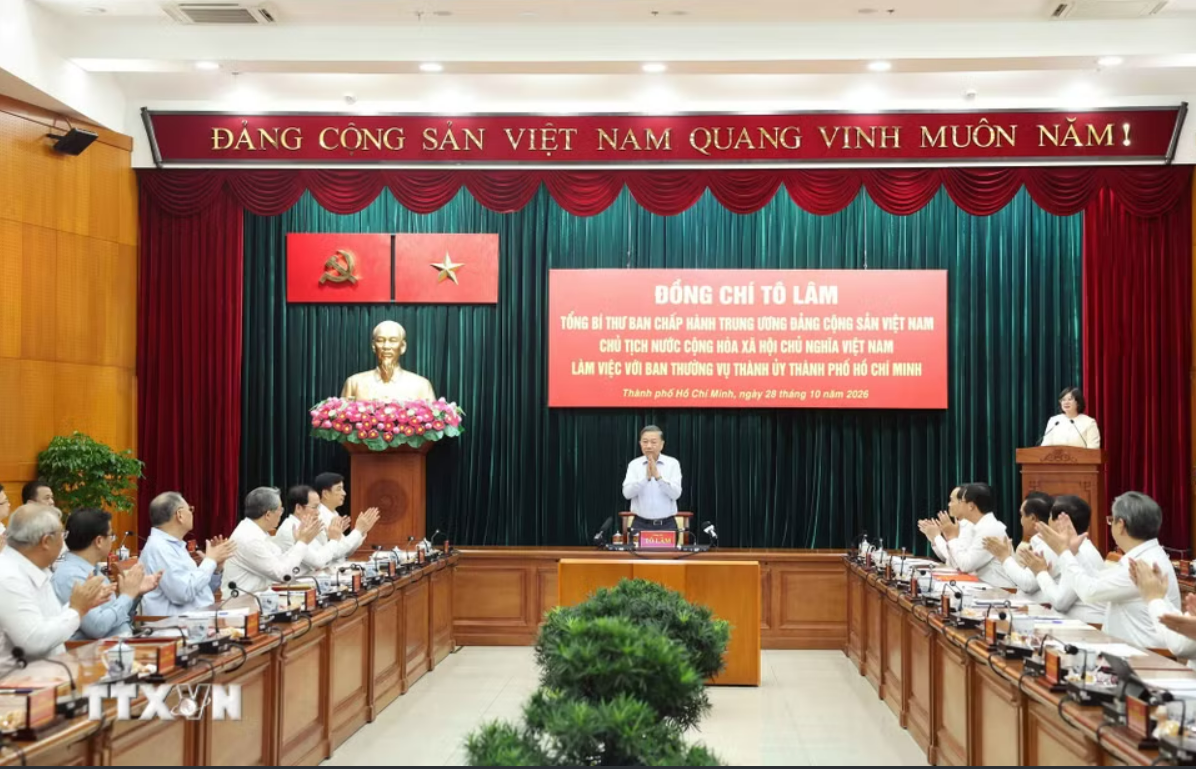 Tổng Bí thư, Chủ tịch nước Tô Lâm: Thành phố Hồ Chí Minh tiếp tục đổi mới tư duy tự chủ, nâng cao năng lực thực thi